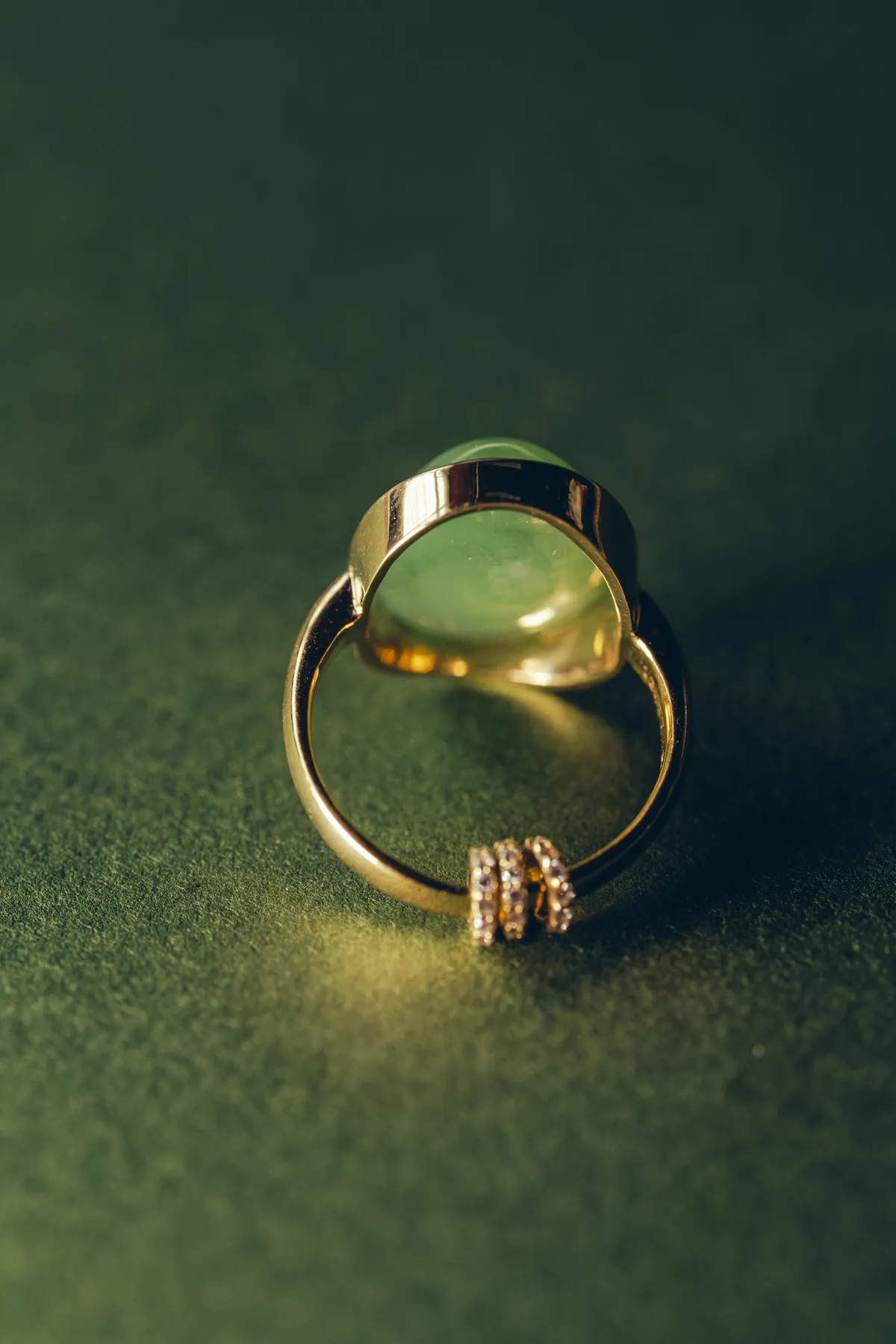 Three Forces — three rings, free to turn — detail