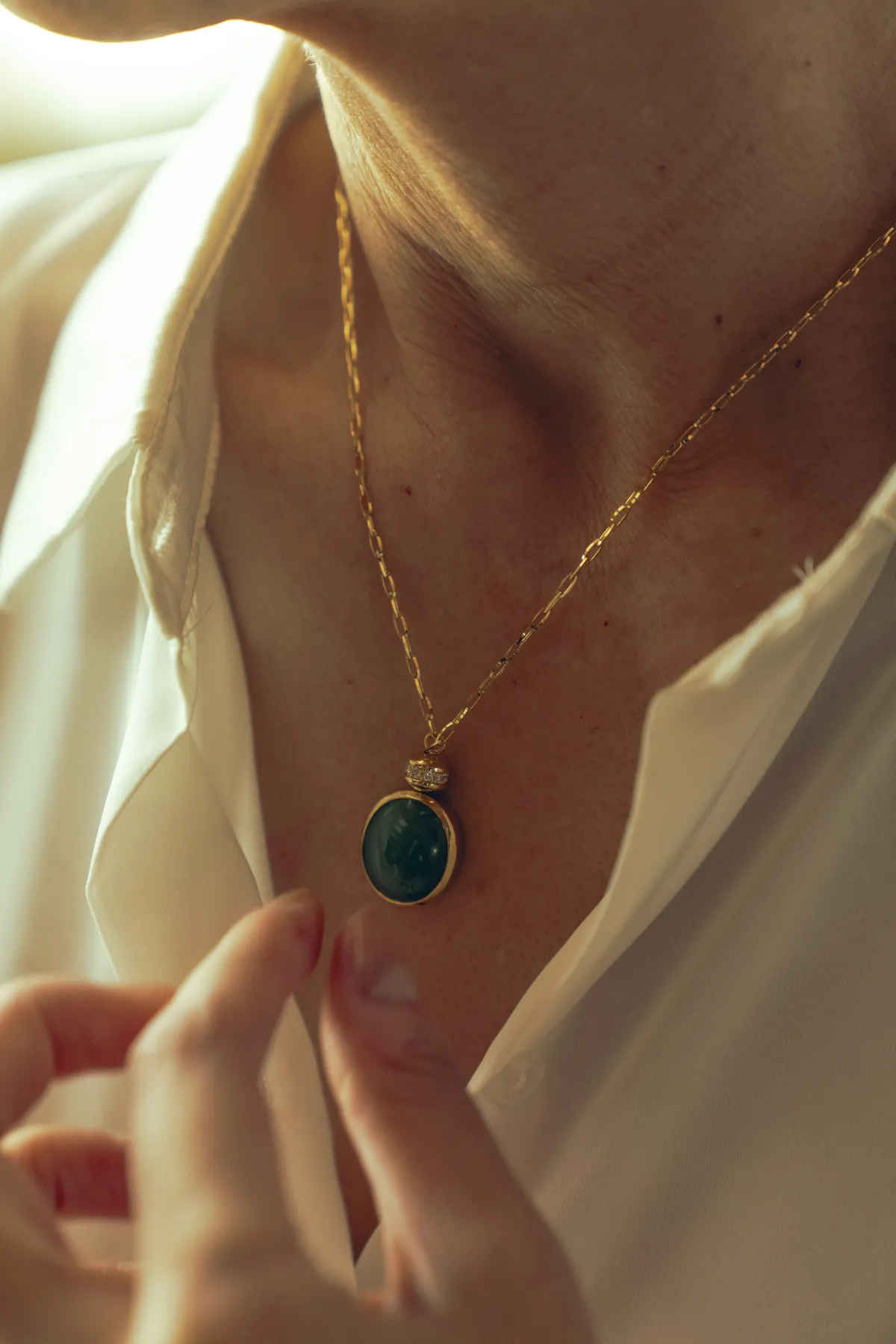 Activate — a diamond-set wheel that turns at your touch — detail